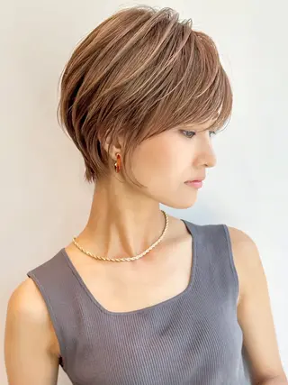 ショート 大人ショート特化/ カットモデル/表参道のヘアスタイル