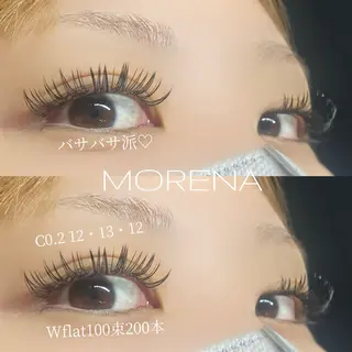 マツエク・マツパ 小顔eyelash MORENAのマツエク・マツパデザイン
