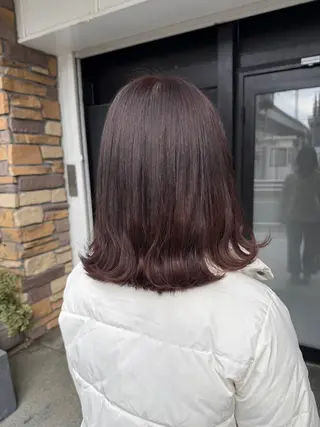 ミディアム カラー 透明感カラー/パーマ 🌀アオノのヘアスタイル