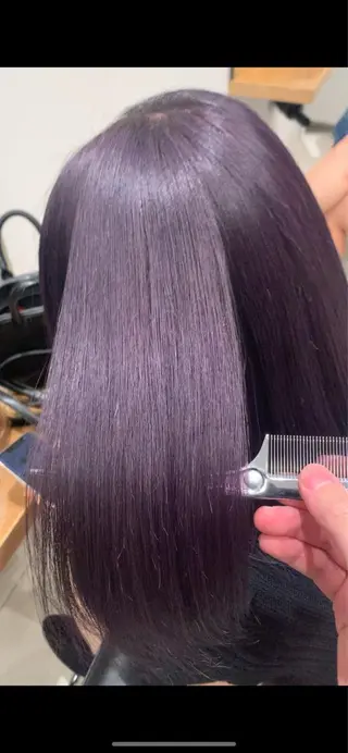 ミディアム カラー れい🫧 ハイトーン特化のヘアスタイル