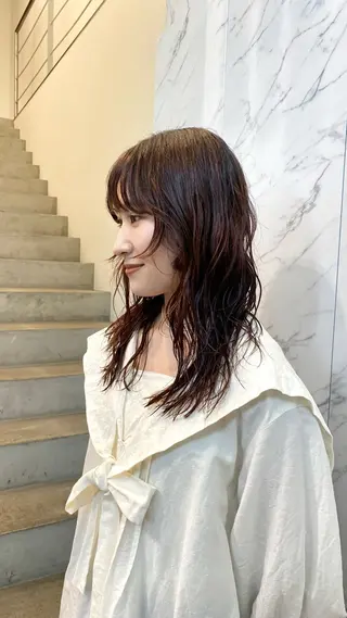 ロング マツザキ マナトのヘアスタイル