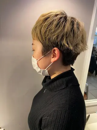 ショート ヘアアレンジ 安澤 彩奈のヘアスタイル