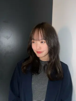 セミロング 暖色カラー Ryokaのヘアスタイル