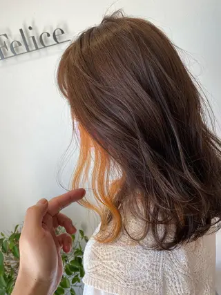 セミロング 粕川 達哉のヘアスタイル