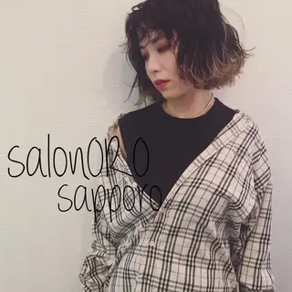 ミディアム カラー 池田 真由美のヘアスタイル