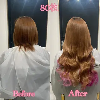 ショート シールエクステ ♡SAORI♡のヘアスタイル