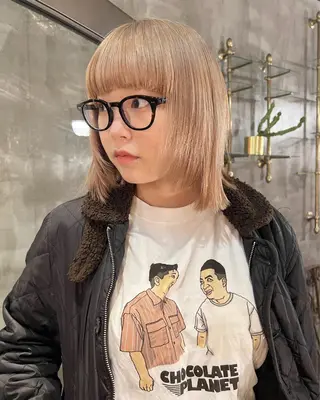 カラー haco＋所属・圧倒的デザイン力 店長🎨RENAのヘアスタイル