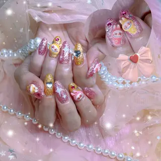 ネイル パーツ全部¥110 サロンミミのネイルデザイン