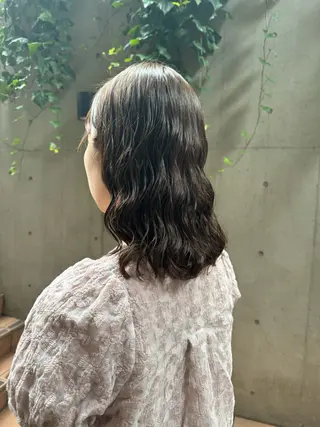 ミディアム 大人可愛い♡コテ巻き パーマ🌼杉田 萌恵のヘアスタイル