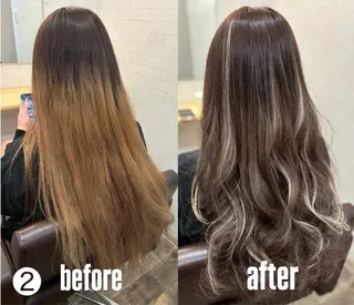 カラー masa ディレクターのヘアスタイル