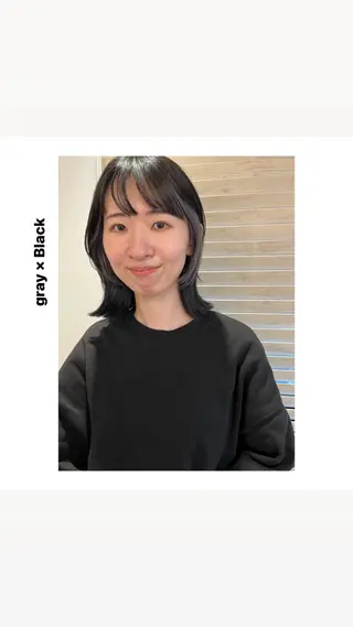 ミディアム カラー hiro【沿線で叶う 似合わせhair】のヘアスタイル