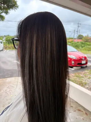 カラー ルプラボウ すぎやまみほのヘアスタイル