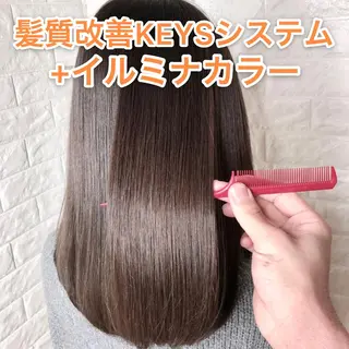 ミディアム 髪質改善特化KIZU /艶髪研究（京都）のヘアスタイル
