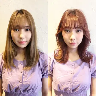 ミディアム 髪質改善縮毛矯正 専門店のヘアスタイル