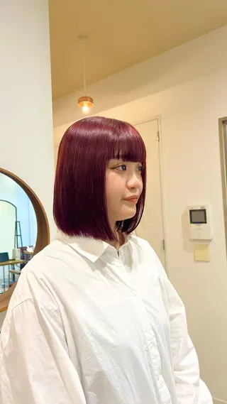 ミディアム カラー ミディアムレイヤー/ 艶カラー🎀 emiのヘアスタイル