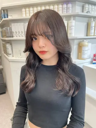 ロング カラー グレージュ/ベージュ 🎀momo🎀のヘアスタイル