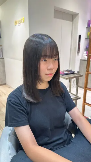 ミディアム 鶴見/Bonecca /林 愛翔のヘアスタイル