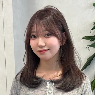 ロング 結べるレイヤーカット /カラー/あさかのヘアスタイル