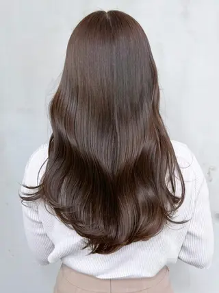 セミロング ヘアアレンジ パーマ カラー ITbyALBUM 藤沢店のヘアスタイル