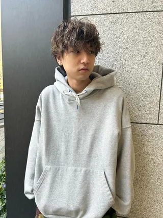 ショート カラー パーマ メンズ 💈メンズ短髪特化 ✂︎伊藤大輝💈のヘアスタイル