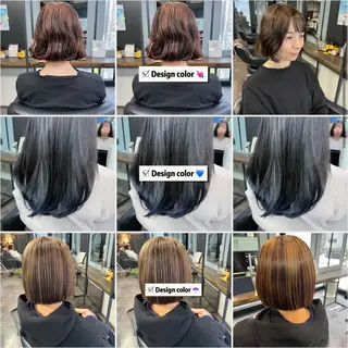 ミディアム カラー 💘札幌クロスパーマ 髪質改善💘rinaのヘアスタイル