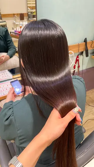 暖色カラー/レイヤー 唯菜 ユイナのヘアスタイル