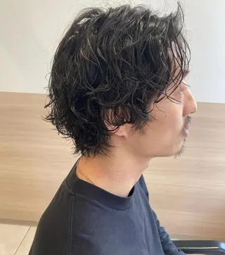 ショート パーマ メンズ 大阪ヴィーガンサロン KANAKOのヘアスタイル
