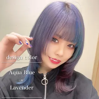 セミロング コテ巻き風パーマ 🦋にこ🦋のヘアスタイル