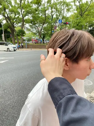 ショート カラー ハイトーン/ボブ/ レイヤー💫カイセイのヘアスタイル
