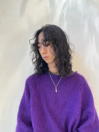 ロング パーマ メンズ 🌿‬ナチュラル/パ ーマヘア/蒼真🍃のヘアスタイル