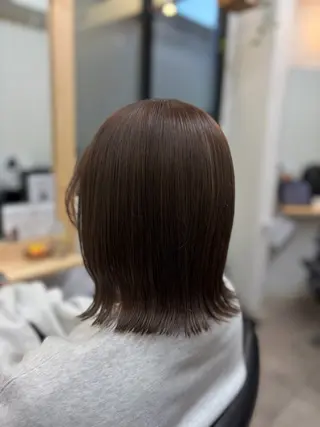 ミディアム カラー 小顔似合わせカット ┊︎*AYANO*のヘアスタイル