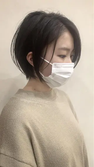 ショート カラー 京都大人女性ショート 徒歩1分/秋山のヘアスタイル