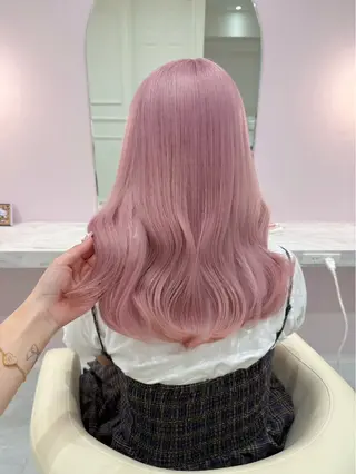 ロング カラー ハイトーンカラー💞 くるみ🎀のヘアスタイル