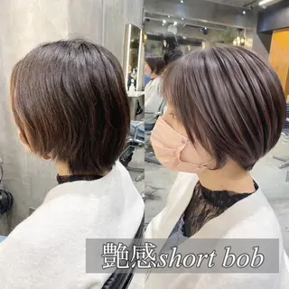 ショート カラー 透明感カラー🌿 グレージュ🐺陽介のヘアスタイル