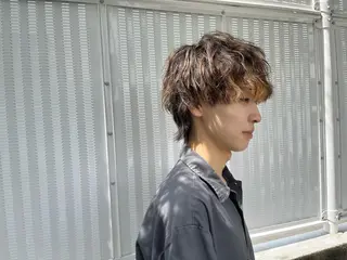 ショート カラー パーマ ニュアンスパーマ/ レイヤー/茶屋町のヘアスタイル