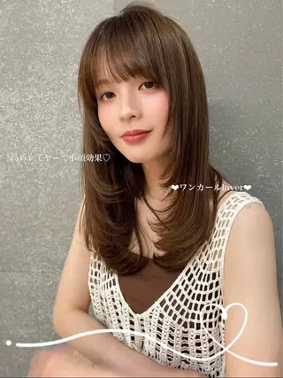 ロング ♡Aira♡lond /グレージュ/縮毛のヘアスタイル
