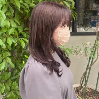 ロング カラー 比嘉 陽のヘアスタイル