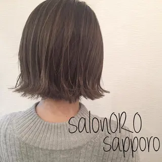 ミディアム カラー 池田 真由美のヘアスタイル