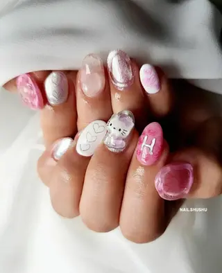 ネイル 3dパーツ/流行り 👧shushu❤️のネイルデザイン