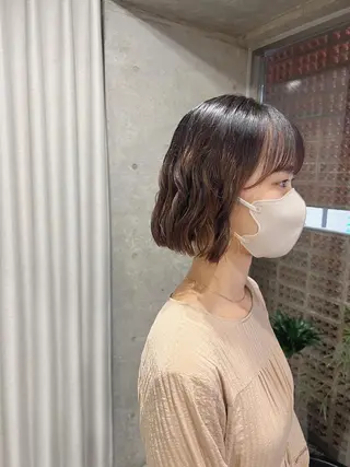 パーマ ボブパーマコテ巻き風 パーマNo1深江秀平のヘアスタイル