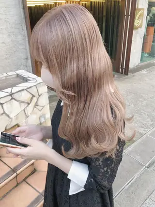 ロング カラー 🧸ミルクティー🧸 kousei🧸のヘアスタイル
