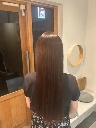 ロング カラー カットカラー/鎌倉 縮毛矯正/大空のヘアスタイル