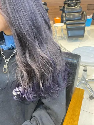 ロング カラー ヘアアレンジ メンズ キッズ ネイル マツエク・マツパ 透明感カラー🤎 ゆりのヘアスタイル