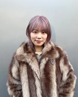 ミディアム カラー ムード造るハイトーン ケアブリーチ/ユウキのヘアスタイル