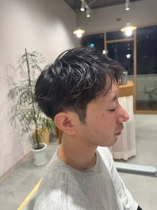 メンズ レイヤー/ボブパーマ /垢抜け/タクミのヘアスタイル