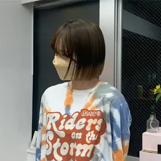 ショート カラー YUIKA☆髪質改善 小顔カット艶カラーのヘアスタイル