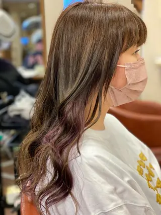ロング カラー liL  hair サトウリョウタのヘアスタイル