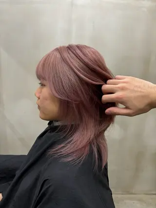 ミディアム カラー 中園康 /カラー/ブリーチのヘアスタイル