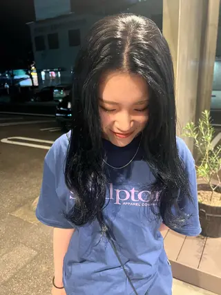 カラー 杉岡 ちさのヘアスタイル