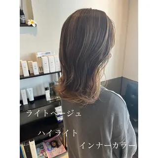 ミディアム カラー 坂井田 浩樹のヘアスタイル